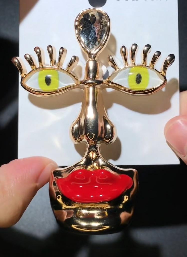 Abstracte Broche - Gratis Verzending!, Overige materialen, 4 tot 7 cm, Nieuw, Ophalen of Verzenden