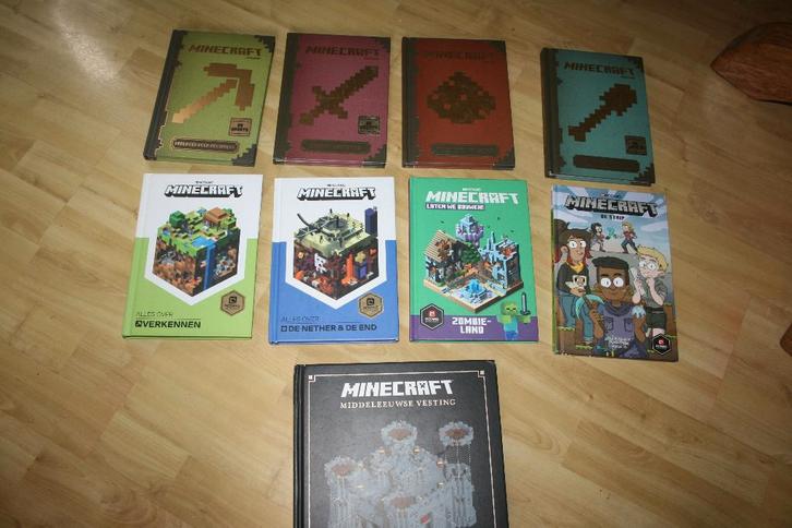 Minecraft boeken - zie tekst voor prijs, Boeken, Kinderboeken | Jeugd | 10 tot 12 jaar, Gelezen, Ophalen of Verzenden