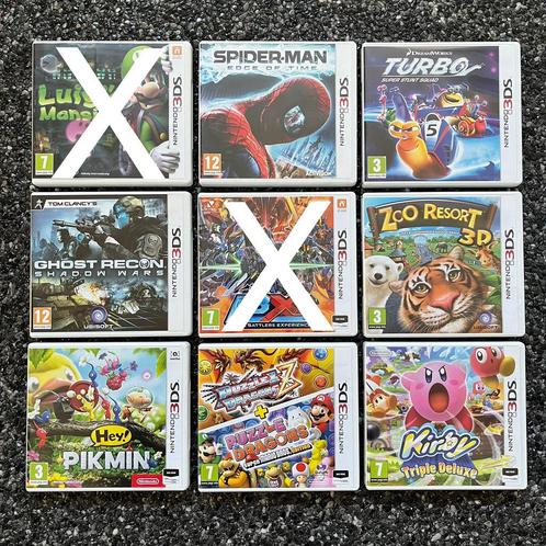 Nintendo 3DS Spelletjes deel #1, Spelcomputers en Games, Games | Nintendo 2DS en 3DS, Zo goed als nieuw, 1 speler, Vanaf 3 jaar