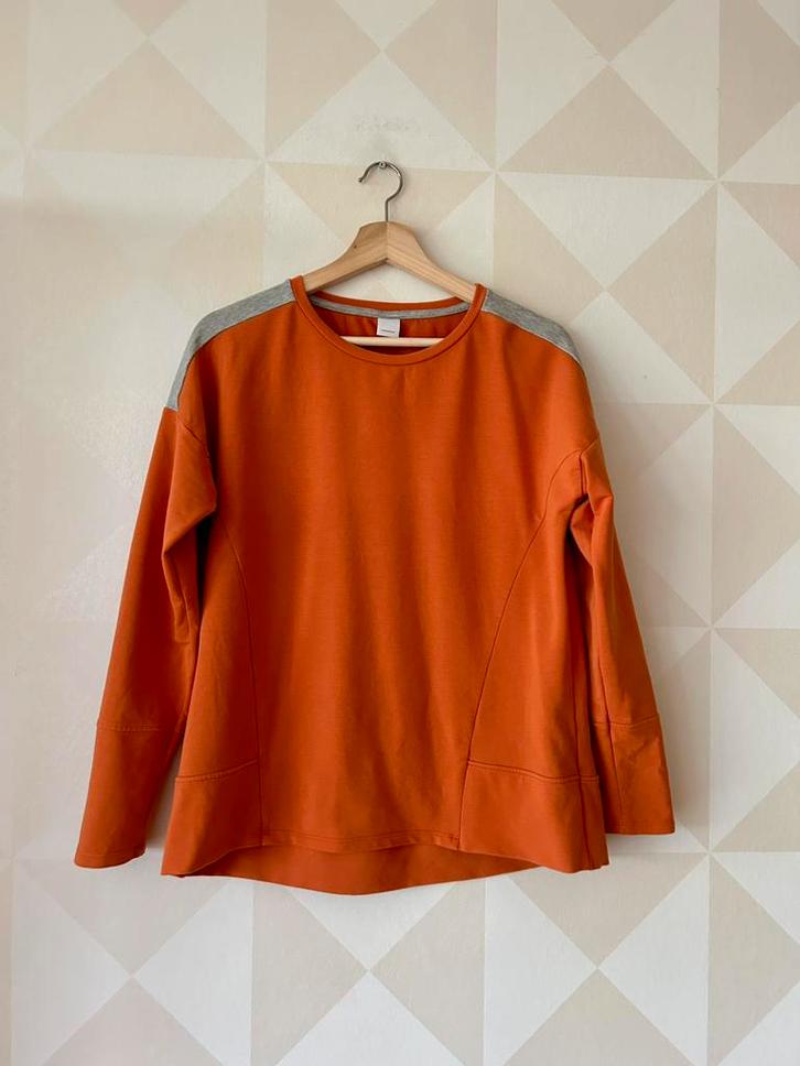 Hugo Boss trui oranje grijs M/38, Kleding | Dames, Truien en Vesten, Zo goed als nieuw, Maat 38/40 (M), Oranje, Ophalen of Verzenden