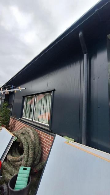 Sandwichpanelen 80mm falk antraciet hps 200 nieuw restpartij beschikbaar voor biedingen