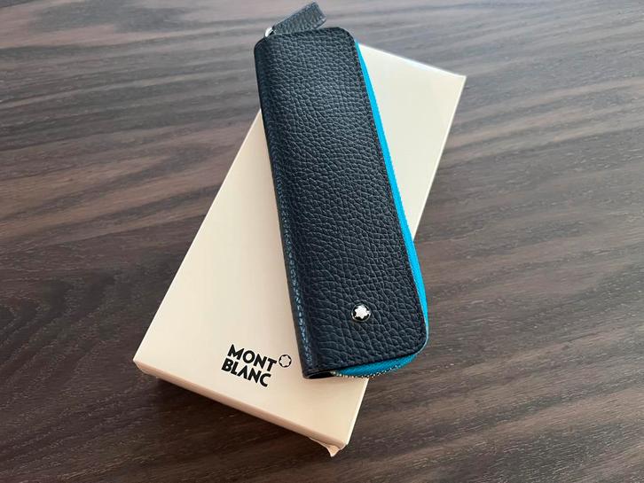 Montblanc Meisterstück Soft Grain Zip-Around Etui Voor 1 Pen, Verzamelen, Pennenverzamelingen, Nieuw, Mont Blanc, Ophalen of Verzenden