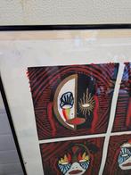 Vintage litho zeefdruk Mardi Gras New Orleans 1992 signatuur, Antiek en Kunst, Kunst | Litho's en Zeefdrukken, Ophalen