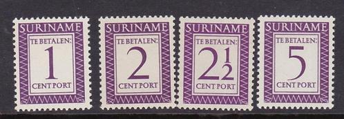 Suriname portzegels P47-50, Postzegels en Munten, Postzegels | Suriname, Postfris, Verzenden
