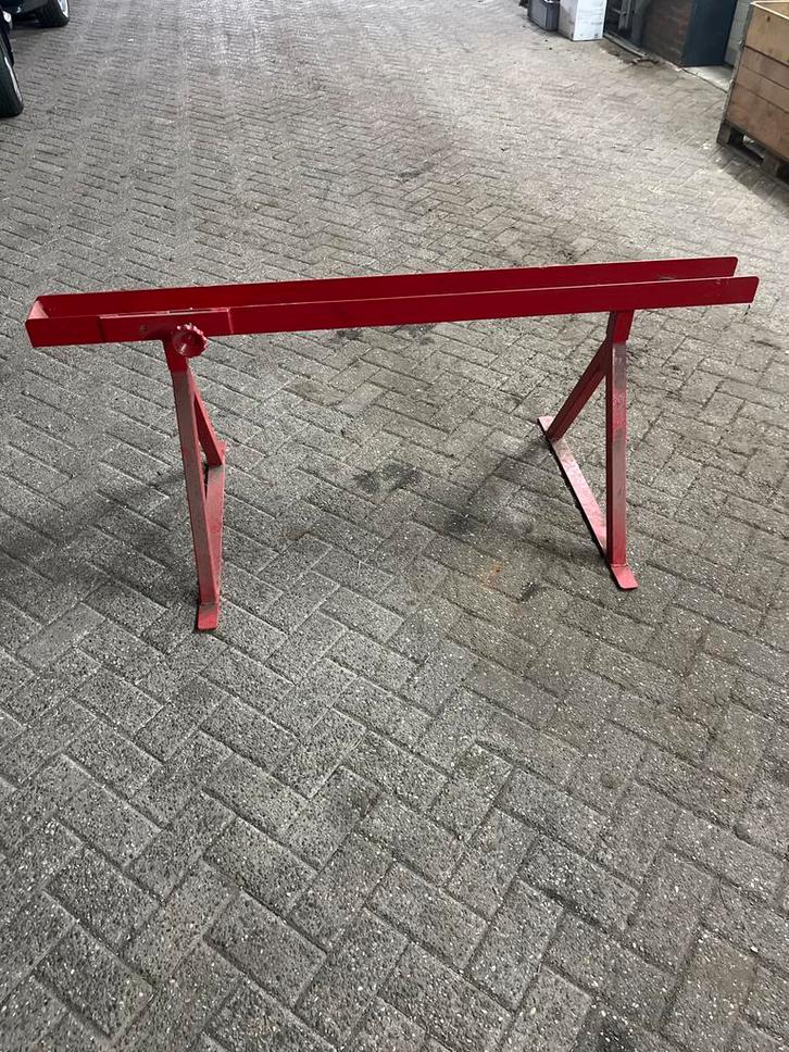 Bromfiets fietstakel Tafel Hefbrug - Demontabel, Doe-het-zelf en Verbouw, Werkbanken, Gebruikt, Minder dan 70 cm, Inklapbaar, Ophalen