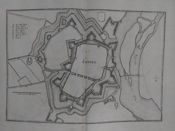 21 / Plattegrond Zutphen Gravure uit 1659 van C. Merian beschikbaar voor biedingen