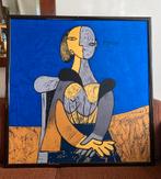 Picasso - Portret van Jacqueline, 1958 - print op zijde, Antiek en Kunst, Kunst | Schilderijen | Modern, Ophalen