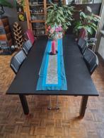 Uitschuifbare Ikea eettafel - 6 tot 8 personen, Huis en Inrichting, Tafels | Eettafels, Ophalen, Gebruikt, 50 tot 100 cm, 150 tot 200 cm