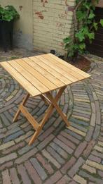 Campz bamboe houten inklapbare tafel /campingtafel, Ophalen, Zo goed als nieuw, Rechthoekig, Hout