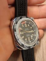 Ancre Sphinx 17 rubis vintage gmt horloge diver watch, Staal, Staal, Zo goed als nieuw, Ophalen