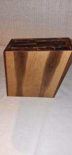 Ah boretti messenblok acacia messen blok, Ophalen of Verzenden, Zo goed als nieuw