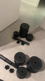 2x Complete Dumbbellset 28kg (Focus Fitness & Tunturi), Ophalen, Gebruikt, Armen, Halterset