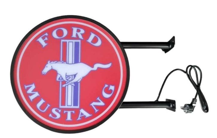 Ford Mustang dubbelzijdige wand decoratie verlichting lamp, Verzamelen, Merken en Reclamevoorwerpen, Nieuw, Lichtbak of (neon) lamp