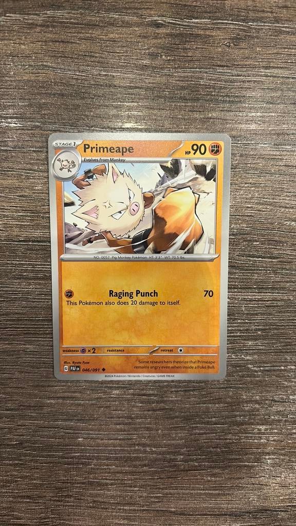 PAF Primeape 046/091, Ophalen of Verzenden, Zo goed als nieuw