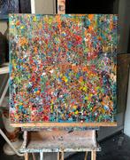 Valera- Kleurrijke abstract- Handgeschilderd- Uniek, Ophalen of Verzenden