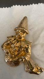 Broche van een clown goudkleur, Ophalen of Verzenden, Zo goed als nieuw, Goud, Overige materialen