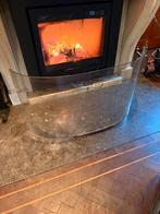 haardscherm van glas, Ophalen, Zo goed als nieuw, Houthaard