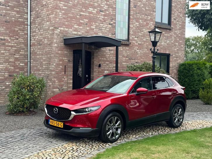 Mazda CX-30 2.0 e-SkyActiv-X hybrid AWD Leder Head up, Auto's, Mazda, Te koop, CX-30, 360° camera, 4x4, ABS, Adaptive Cruise Control