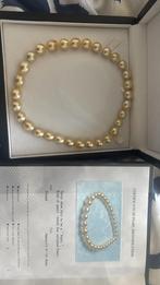 Zuidzee parel ketting 14 karaat, Geel, Nieuw, Ophalen of Verzenden, Met edelsteen