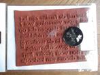 Rubber stempelset met woorden van Inkerbell stamps, Ophalen of Verzenden, Nieuw, Unmounted stempel
