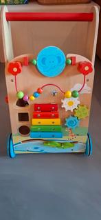 Houten Loopwagen Gebruikt, Kinderen en Baby's, Speelgoed | Babyspeelgoed, Ophalen, Gebruikt, Auto, Met wieltjes