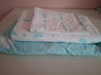 Baby dekbedset lichtblauw wit, IKEA, Ophalen of Verzenden, Zo goed als nieuw, Ledikant