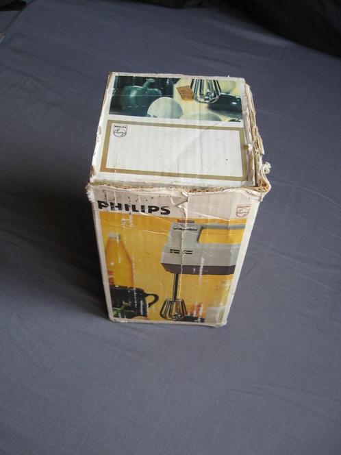 retro (vint) keukenmixer HM 3060 van Philips (+gardes/haken), Witgoed en Apparatuur, Keukenmixers, Gebruikt, 2 snelheden, Ophalen