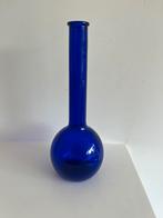 KOBALTBLAUWE SOLIFLEURVAAS. —  1980., Ophalen of Verzenden, Zo goed als nieuw, Glas, Minder dan 50 cm