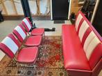 Prachtige american diner set 6 persoons fifties, Huis en Inrichting, Ophalen, Minder dan 75 cm, 150 tot 200 cm, Zo goed als nieuw