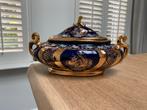 Limoges porselein kobalt blauwe terrine, Antiek en Kunst, Curiosa en Brocante, Ophalen of Verzenden