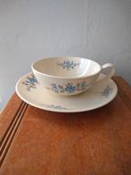 12 gebloemde kop en schotels, Antiek en Kunst, Antiek | Servies los, Ophalen of Verzenden