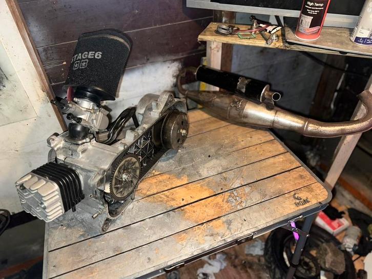 Zip 70cc snel blok, Fietsen en Brommers, Brommeronderdelen | Scooters, Gebruikt, Piaggio, Blok, Ophalen of Verzenden