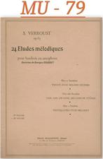 MU - 79 Saxofoon / Hobo bladmuziek 24 etudes Melodiques, Muziek en Instrumenten, Bladmuziek, Ophalen of Verzenden, Hobo