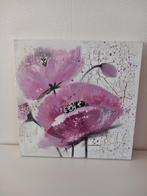 Handgeschilderde Klaprozen op Canvas, Ophalen, Zo goed als nieuw