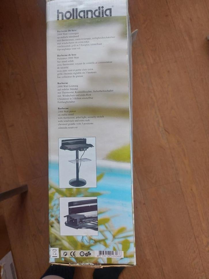 Hollandia barbecue de Luxe, Tuin en Terras, Elektrische barbecues, Zo goed als nieuw, Ophalen of Verzenden