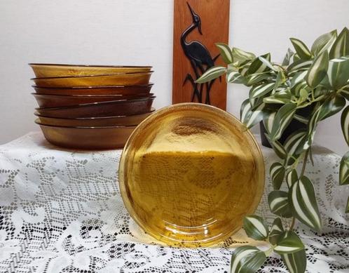 Arcoroc Sierra Amber diep bord, 6 beschikbaar, Verzamelen, Retro, Huis en Inrichting, Ophalen of Verzenden