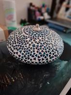 Mozaïek plafondlamp - Blauw, Huis en Inrichting, Lampen | Plafondlampen, Ophalen, Gebruikt, Glas, Mozaïek