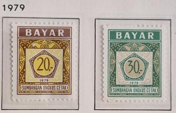 Indonesie 1979 - ZBL19-20 - Dienstzegel Cijfer - Bayar reeks beschikbaar voor biedingen