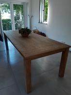 Grote robuuste  eethoektafel, Ophalen, 200 cm of meer, 50 tot 100 cm, Zo goed als nieuw