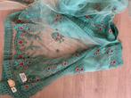 Saree | Sari met blouse turquoise, Ophalen, Zo goed als nieuw, Overige kleuren, Overige typen