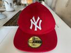 New Era - NY New York Yankees Pet - Rode Cap - Maat 6 7/8, Ophalen of Verzenden, New Era, Pet, 57 cm (M, 7⅛ inch) of minder