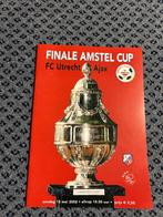 Programma Finale Amstel Cup 2002 FC Utrecht-Ajax, Ophalen of Verzenden, Zo goed als nieuw, Ajax, Boek of Tijdschrift
