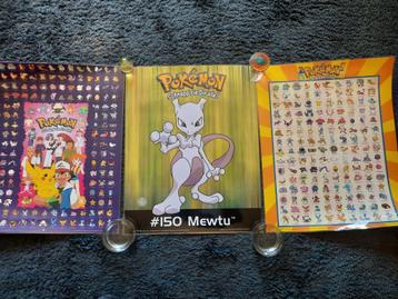 3 originele nintendo pokemon posters 50 cm bij 40 cm beschikbaar voor biedingen