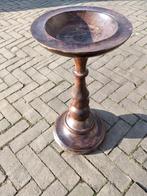 Antieke houten pilaar schaal, Antiek en Kunst, Ophalen of Verzenden