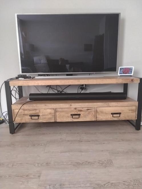 Mango houten tv meubel, Huis en Inrichting, Kasten | Televisiemeubels, Zo goed als nieuw, Minder dan 100 cm, 25 tot 50 cm, Ophalen