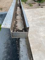 Aluminium goot 6 meter incl afvoerbuis, Doe-het-zelf en Verbouw, Buizen en Afvoer, Ophalen, 6 meter of meer, Aluminium, 80 mm of meer