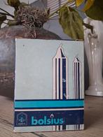oud doosje met 8 bolsius huishoudkaarsen, Overige materialen, Gebruikt, Wit, Ophalen of Verzenden