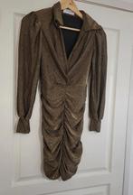 Stijlvolle chique jurk - goud met zwart - By Swan Paris, Kleding | Dames, Jurken, Overige kleuren, Nieuw, Ophalen of Verzenden