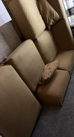 Ruime Hoekbank - Stof - Moderne Stijl - olijfgroen, Huis en Inrichting, Banken | Bankstellen, Ophalen, 250 tot 300 cm, Gebruikt