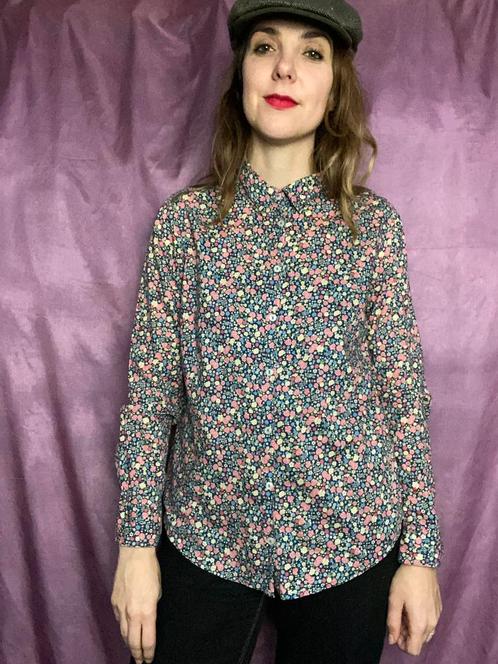 Blouse / shirt / overhemd - united colors of Benetton 36/38, Kleding | Dames, Blouses en Tunieken, Gedragen, Maat 36 (S), Ophalen of Verzenden
